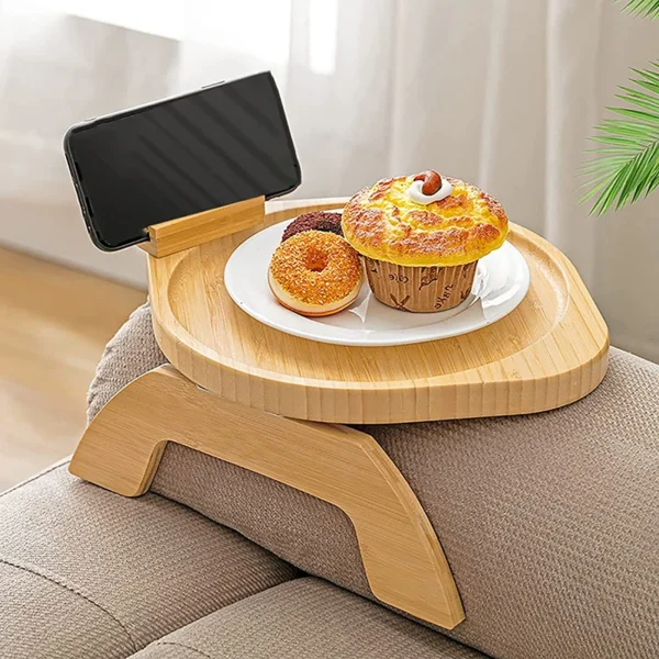 Table plateau canapé bambou - Accessoire canapé lit
